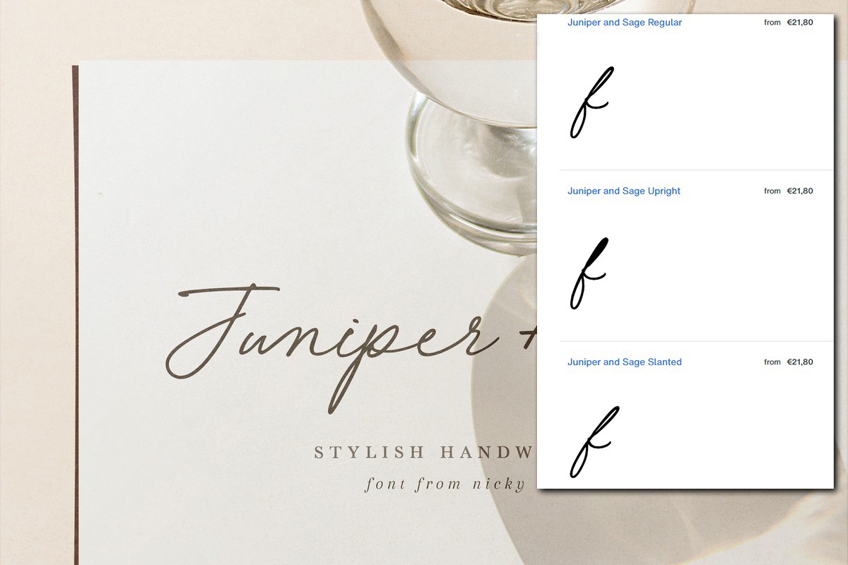 Juniper and Sage Font preview