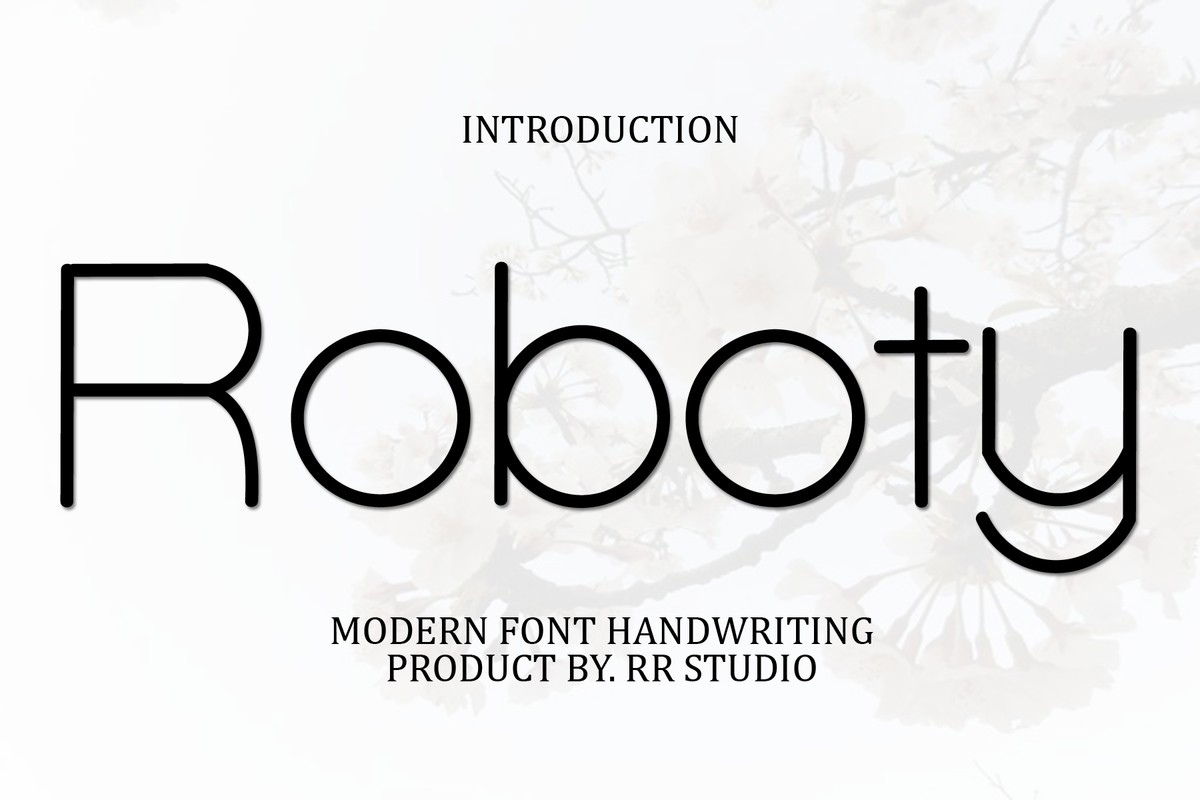 Roboty Font preview