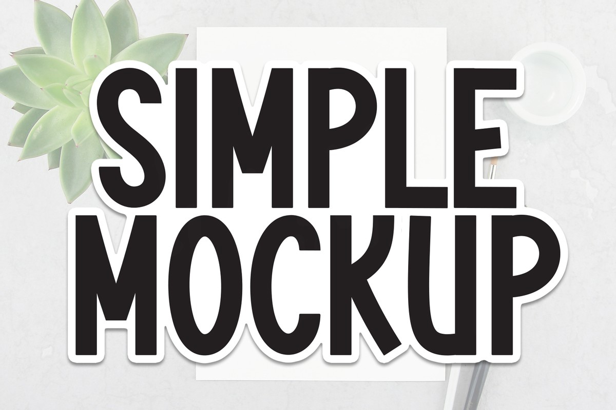 Simple Mockup Font preview
