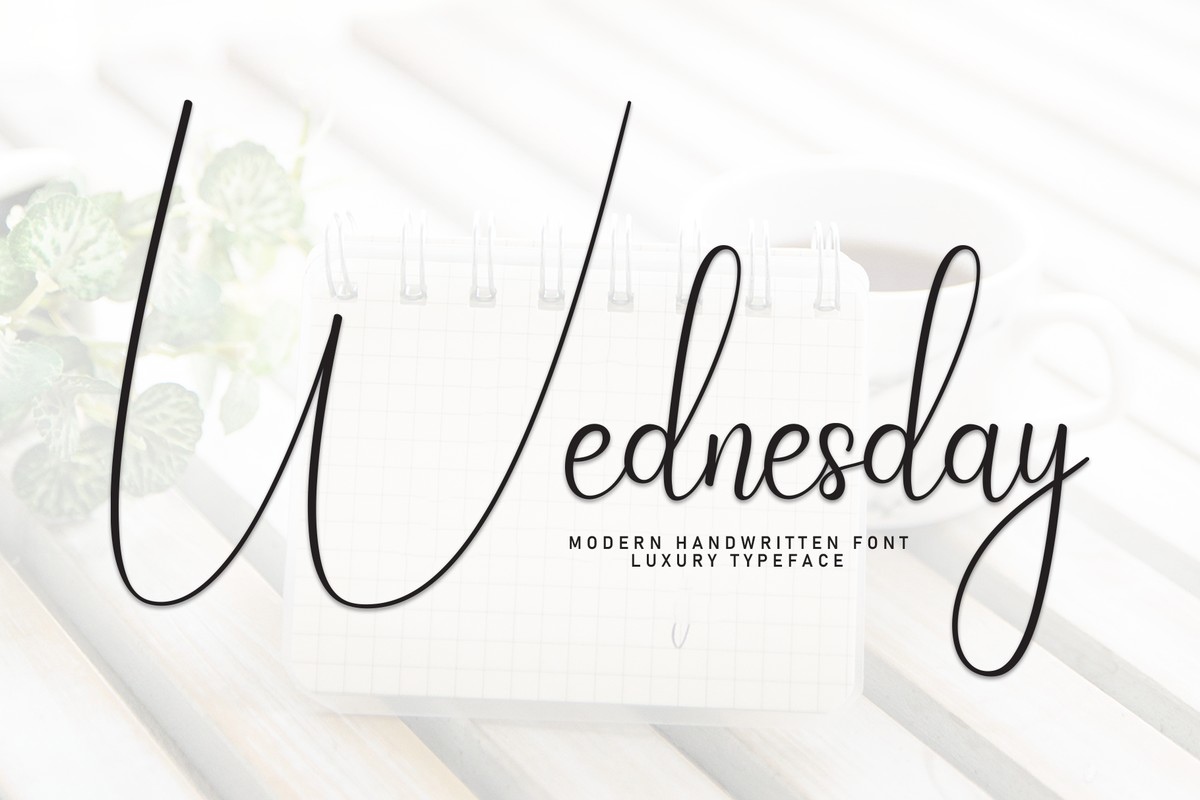 Wednesday Font preview