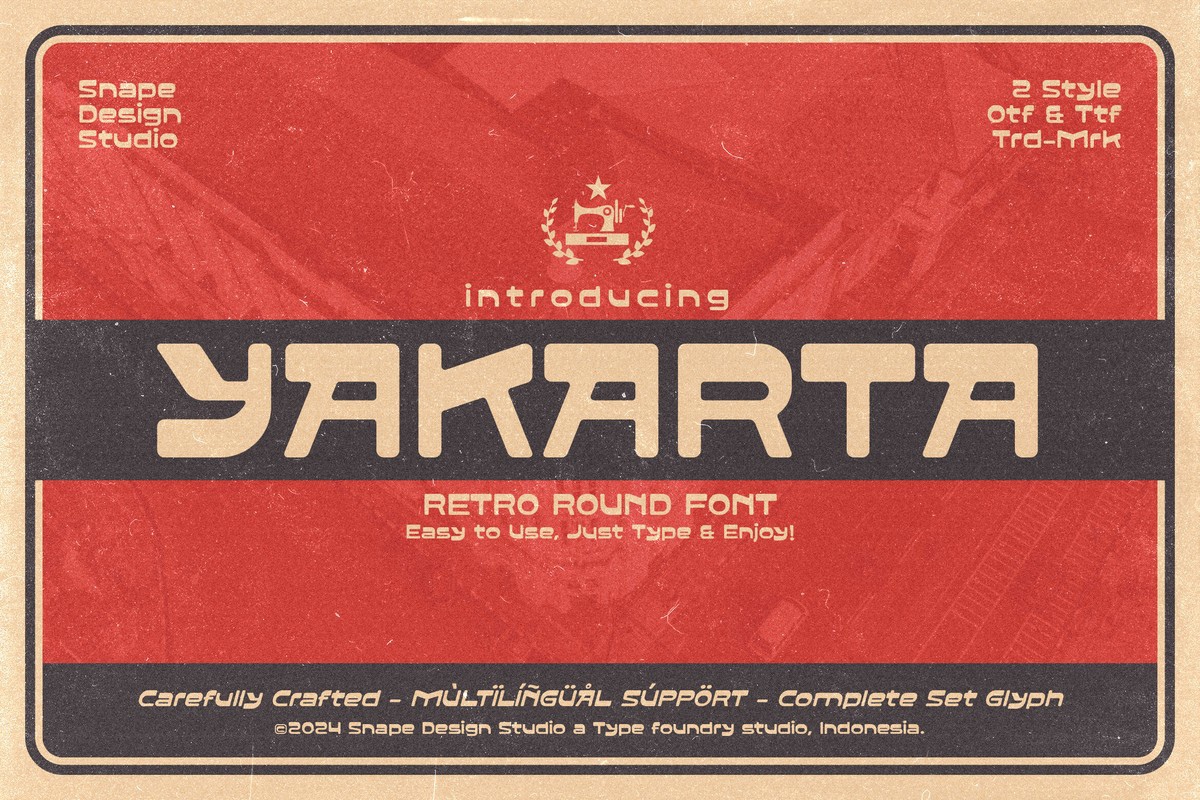 Yakarta Font preview