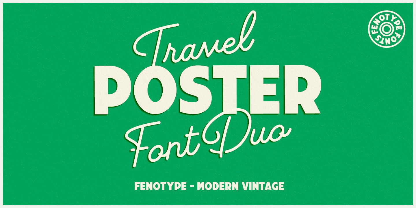 Travel Poster Script Font preview