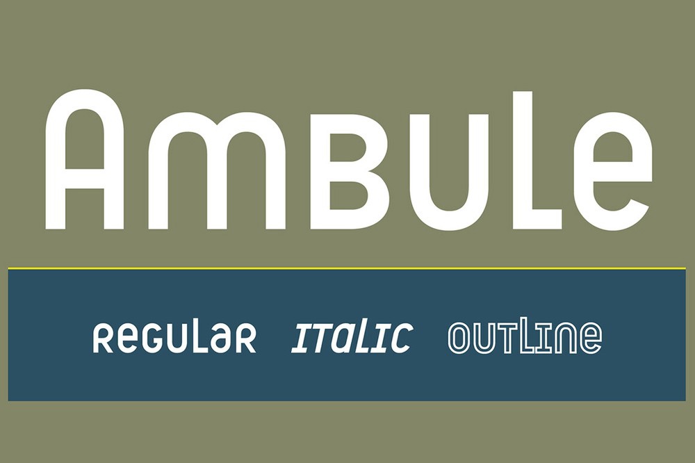 Ambule Font preview