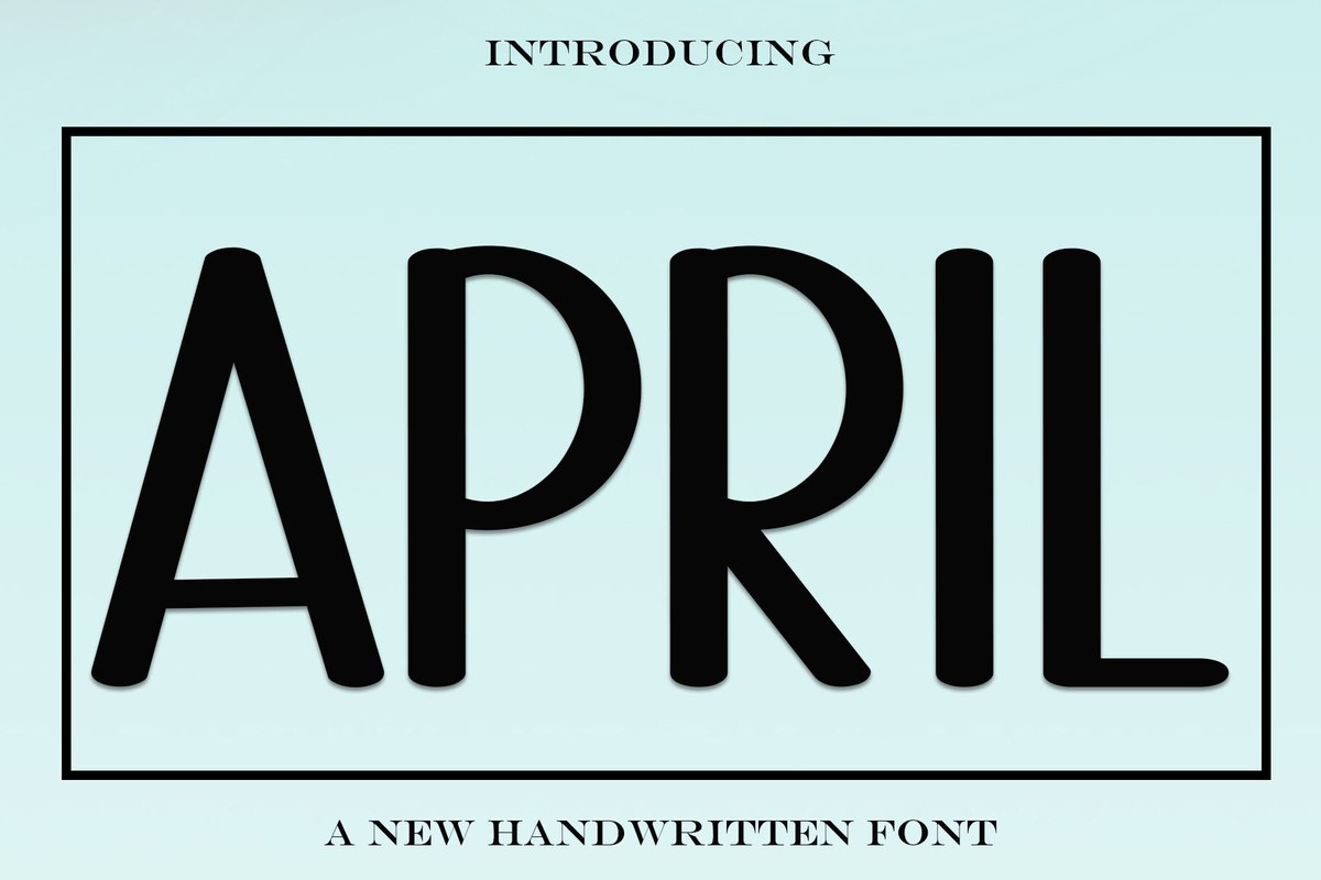 April Regular Font preview