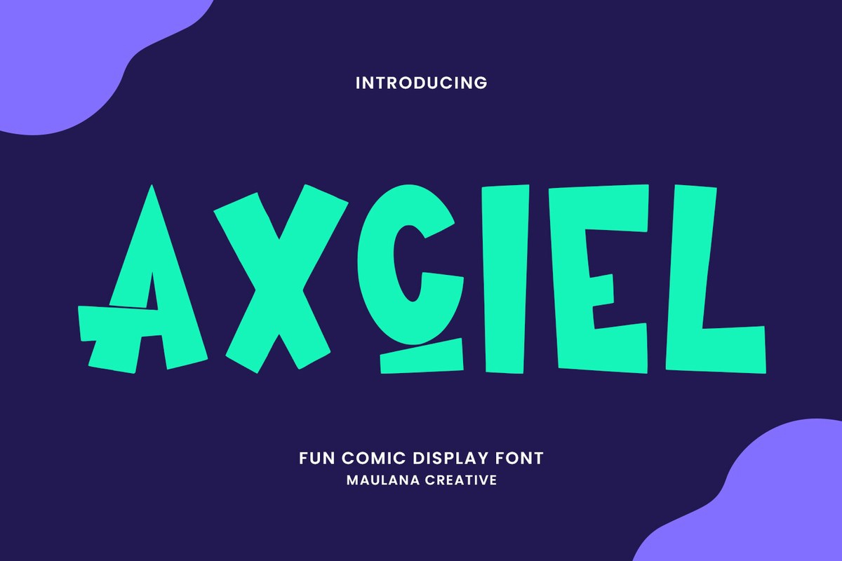 Axciel Font preview