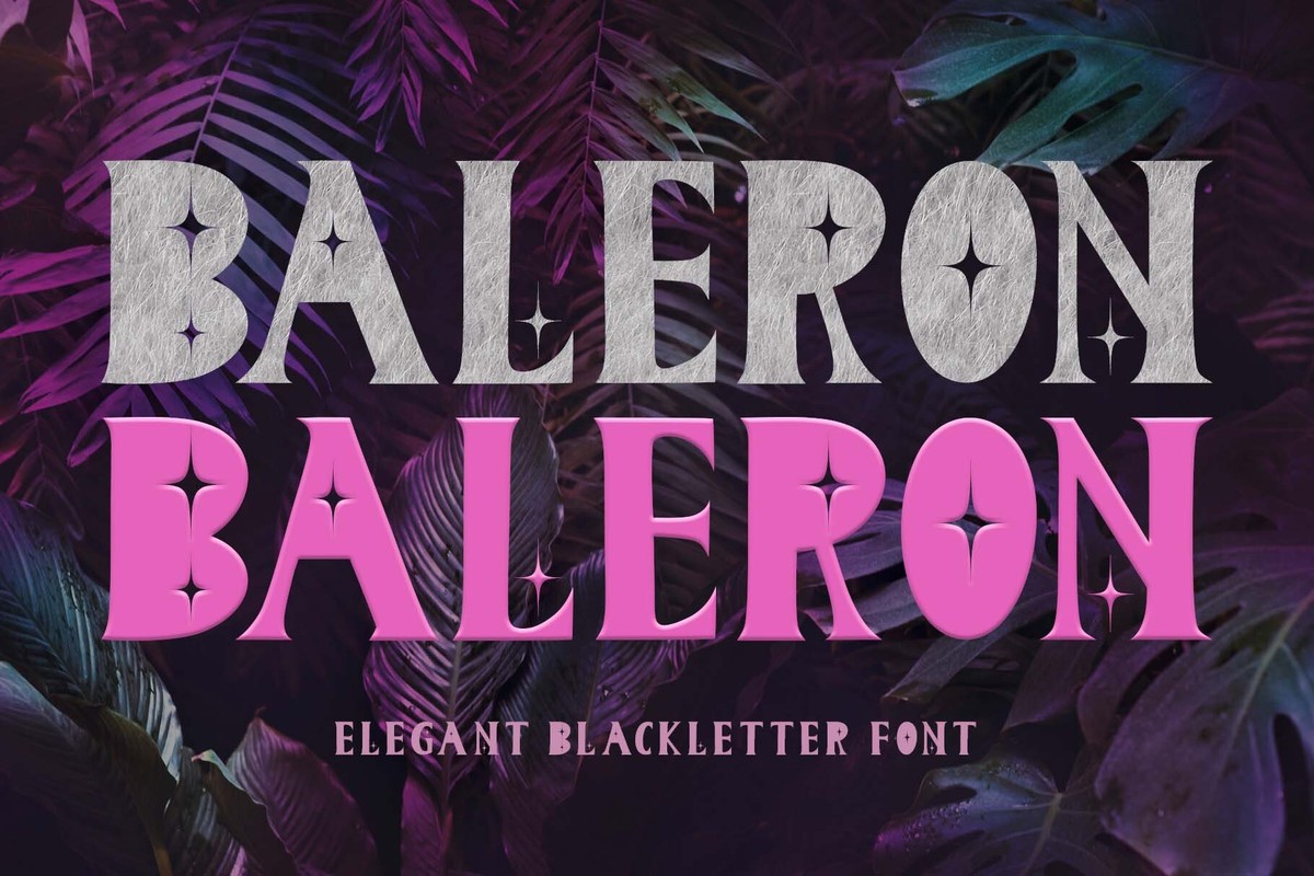 Baleron Font preview