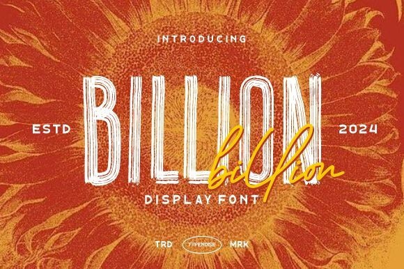 Billion Regular Font preview