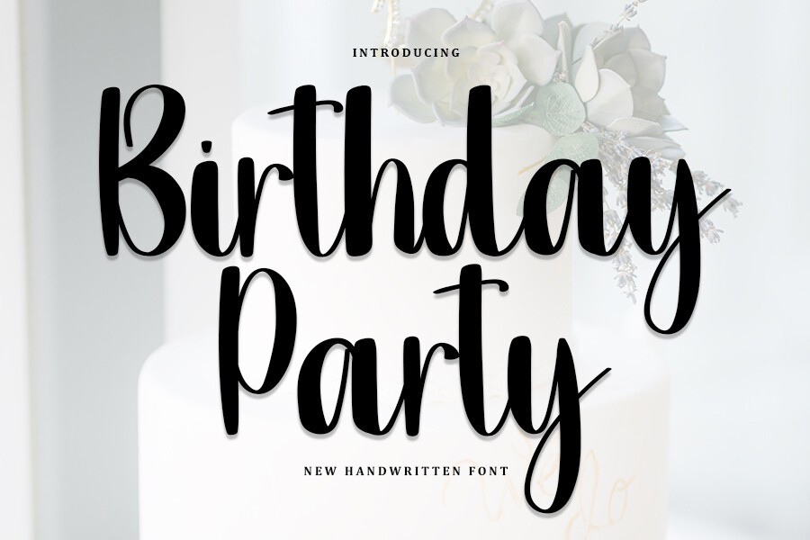 Birthday Party Font preview