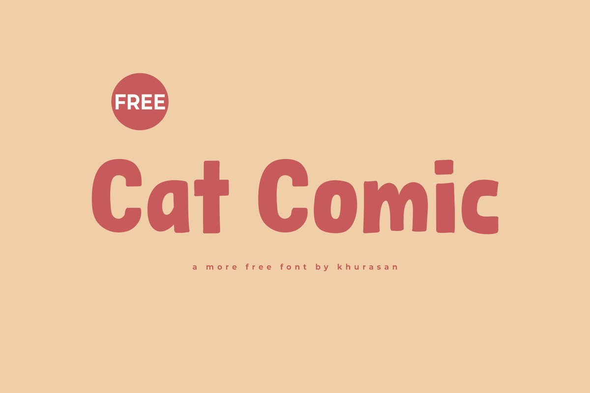 Cat Comic Regular Font preview