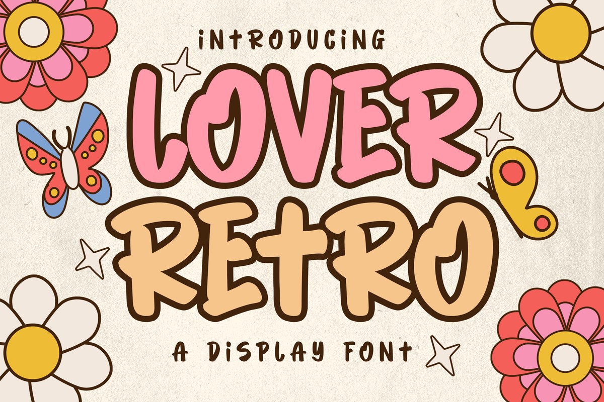 Lover Retro Font preview