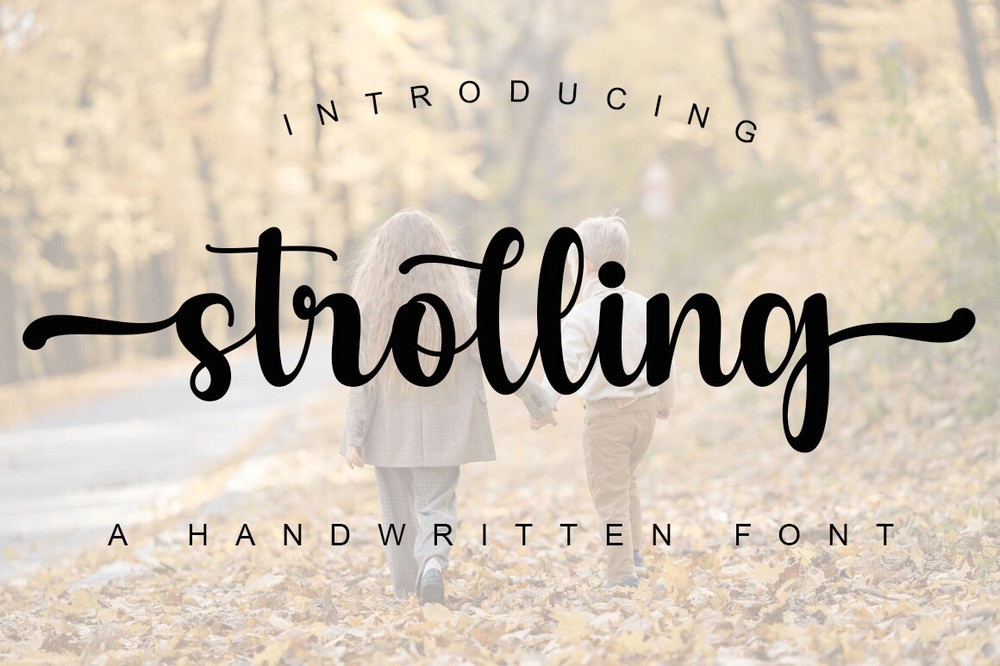Strolling Font preview
