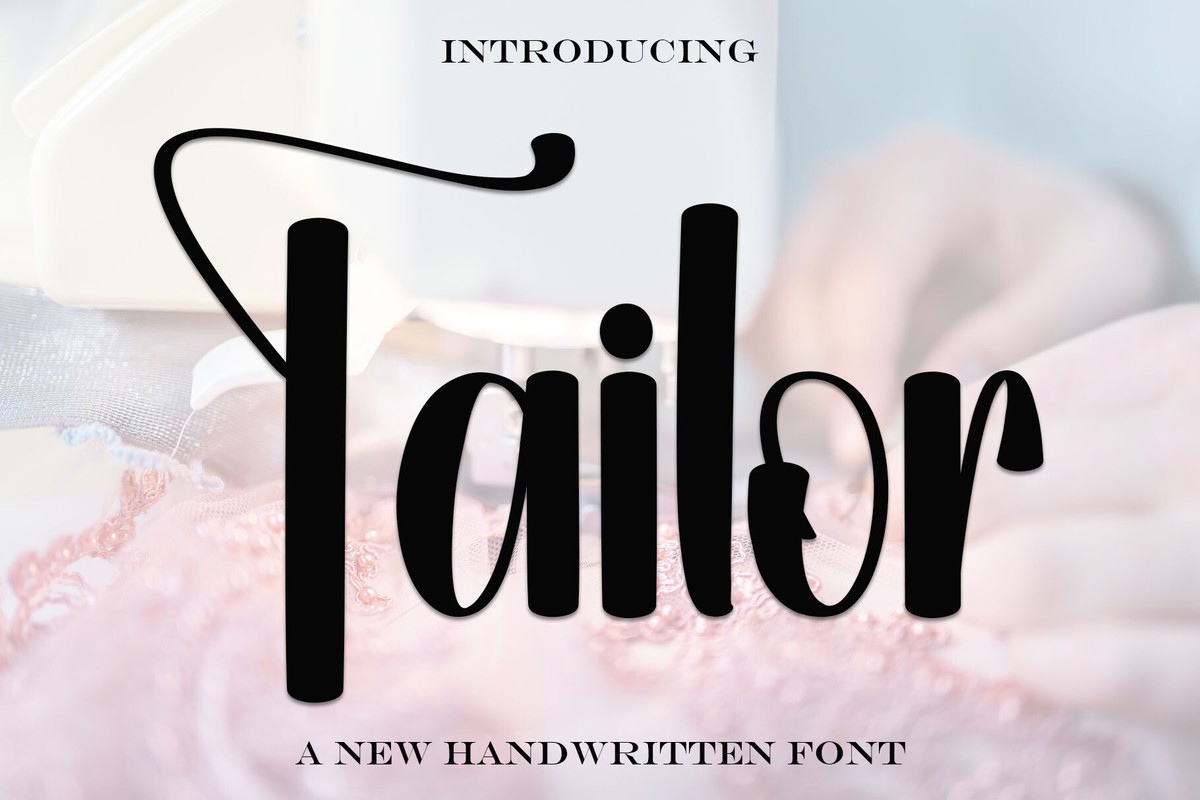 Tailor Font preview