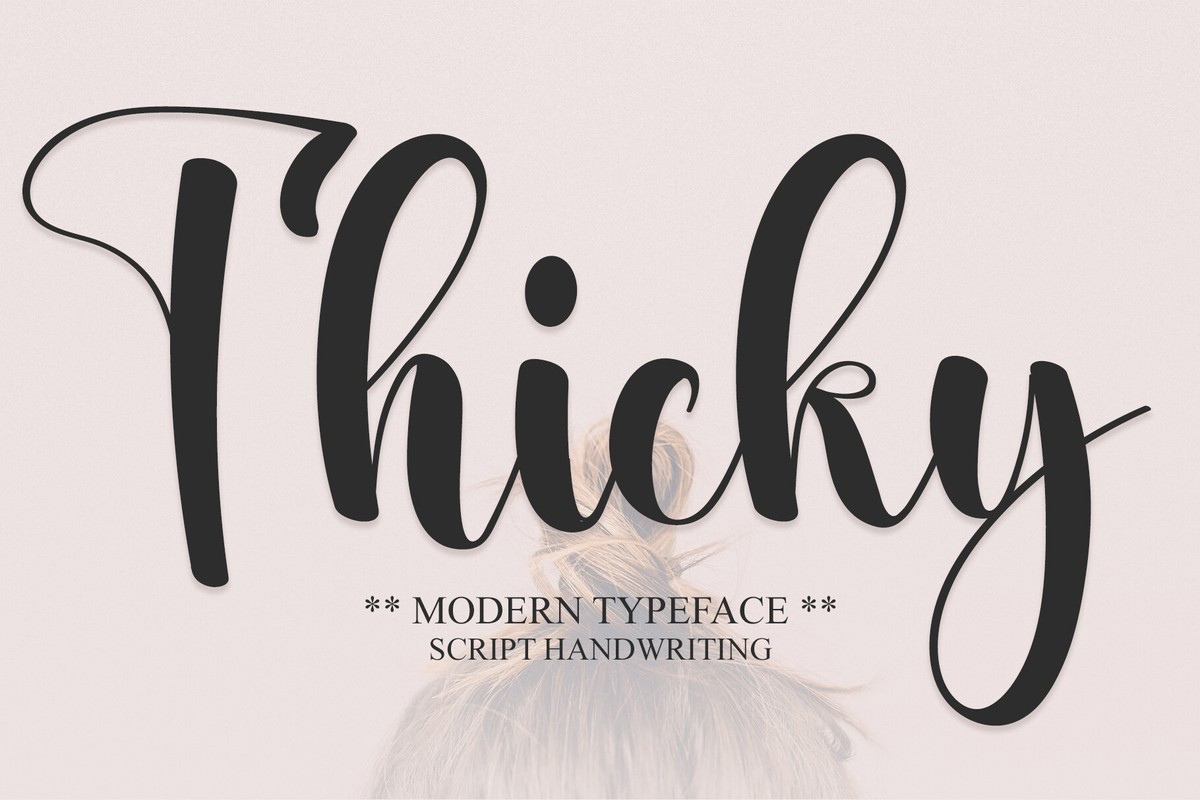 Thicky Font preview