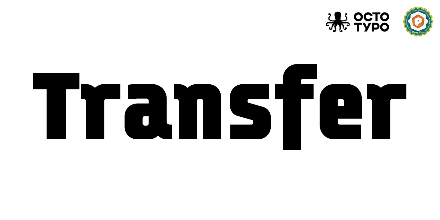 Transfer GItalic Font preview