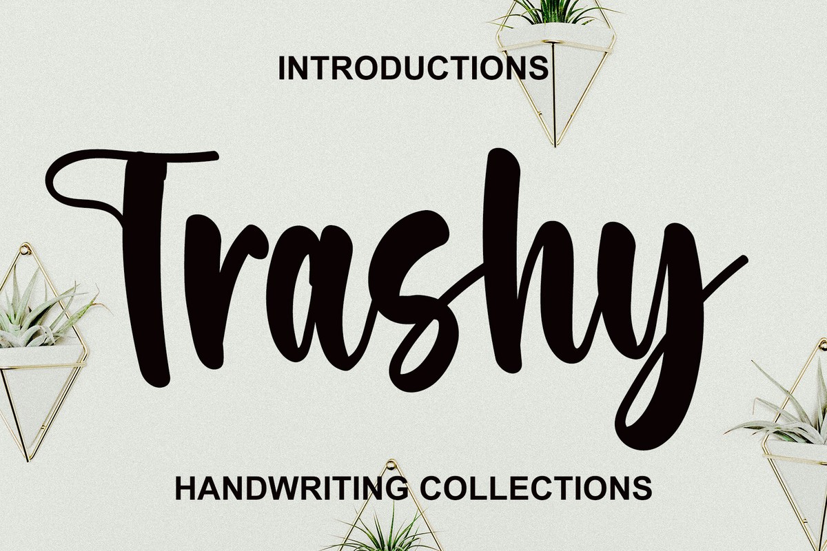 Trashy Font preview