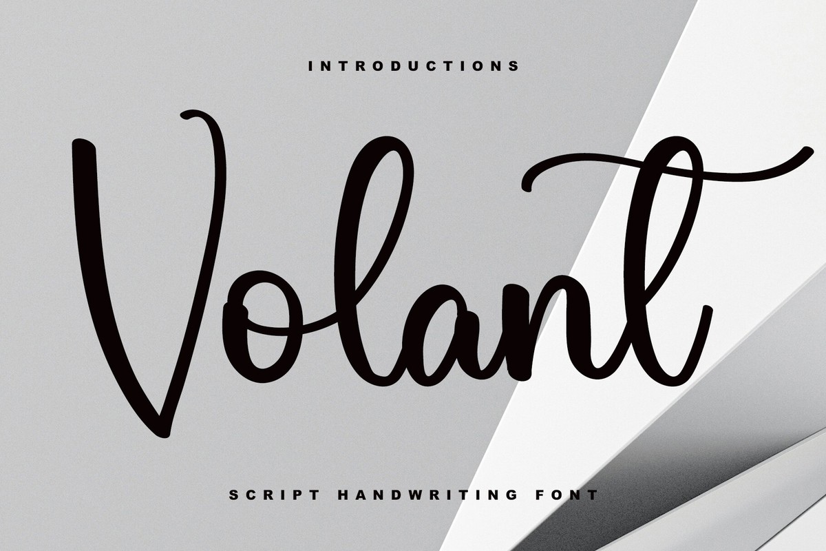 Volant Font preview