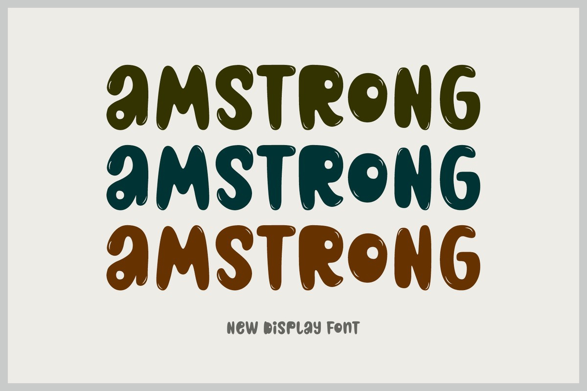 Amstrong Font preview