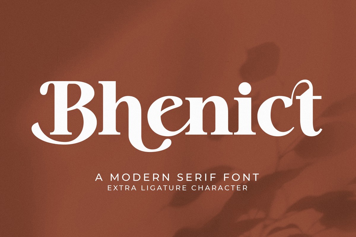 Bhenict Font preview