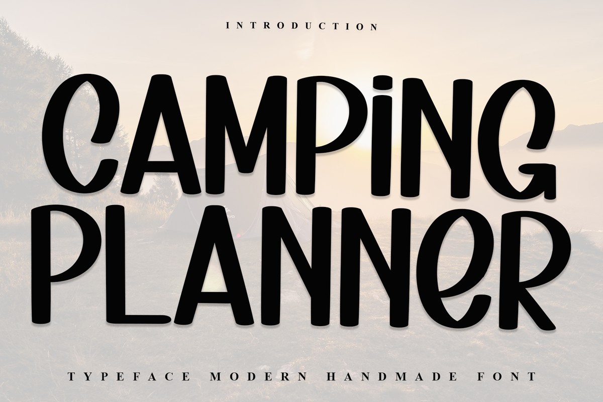 Camping Planner Regular Font preview