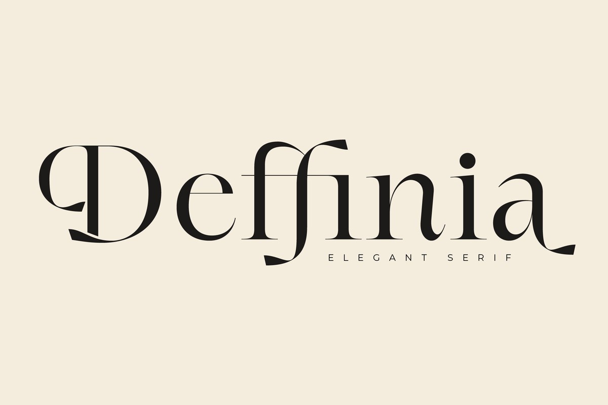 Deffinia Font preview