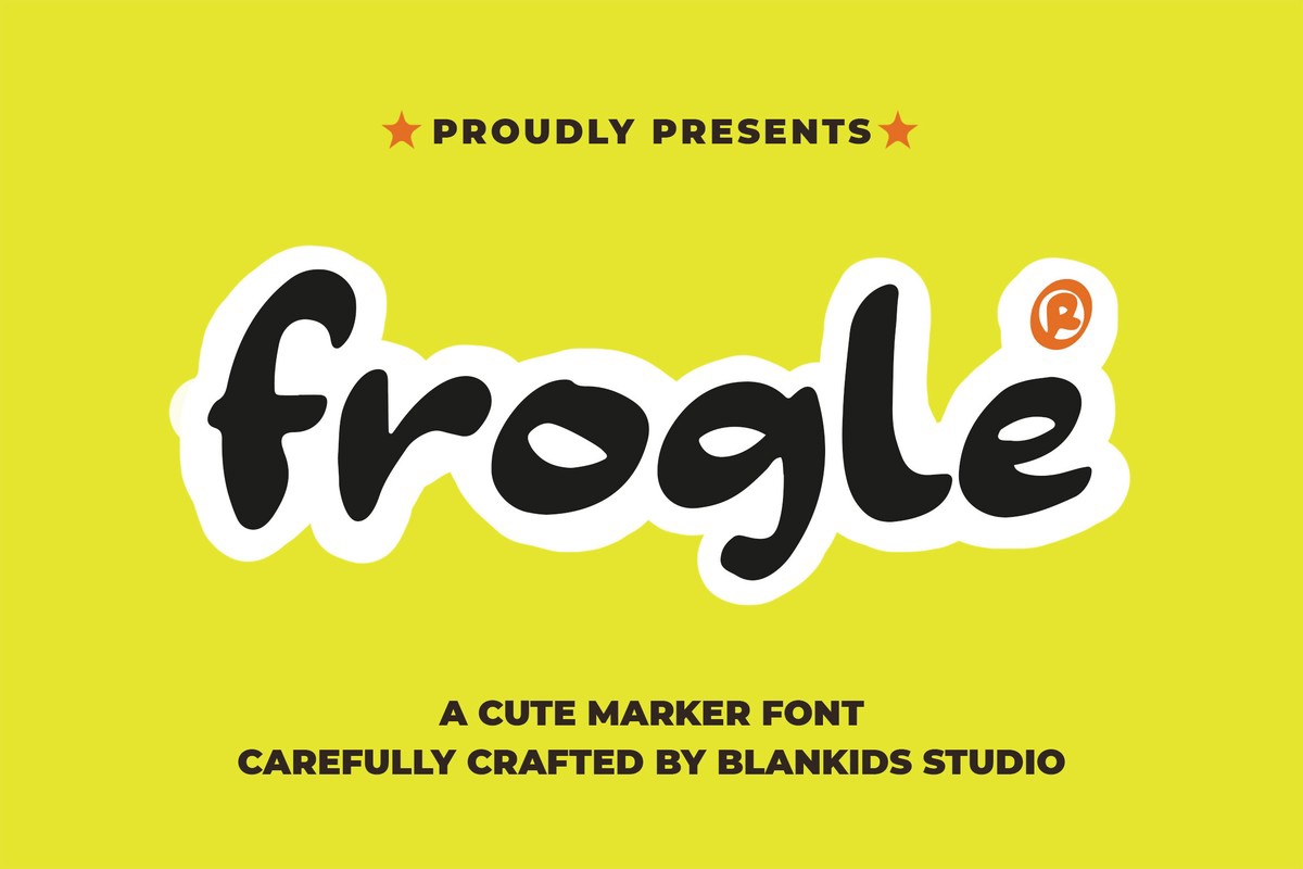 Frogle Regular Font preview