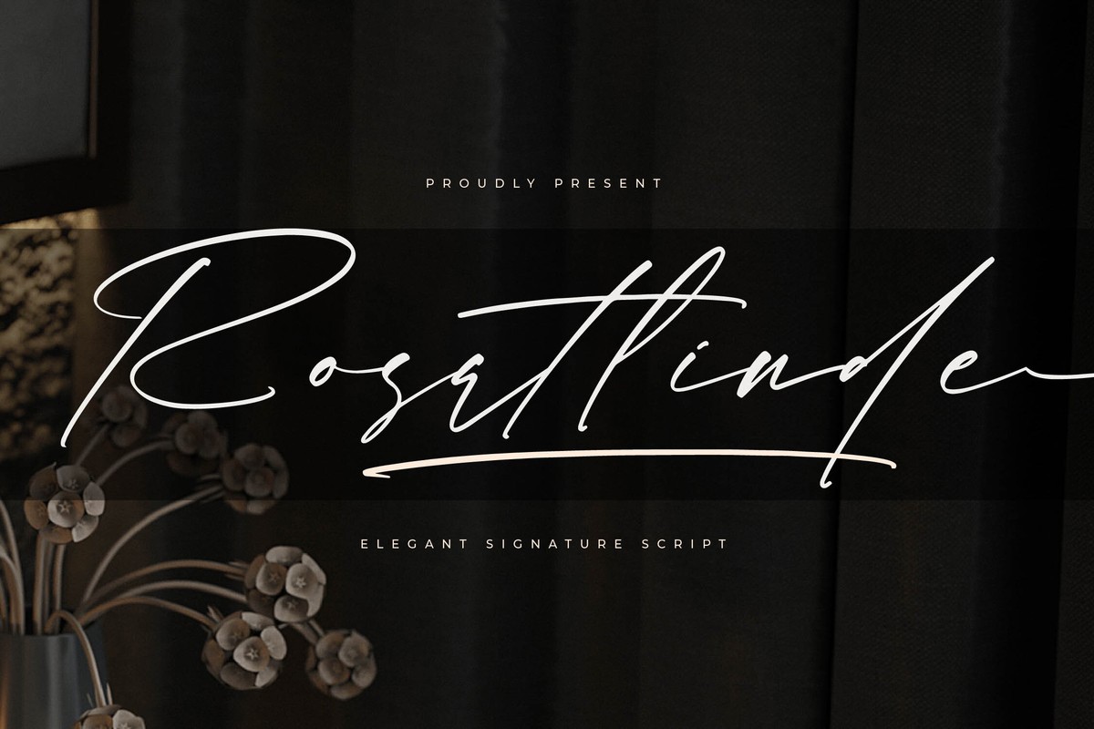 Rosatlinde Regular Font preview