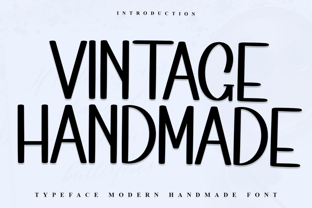 Vintage Handmade Font preview