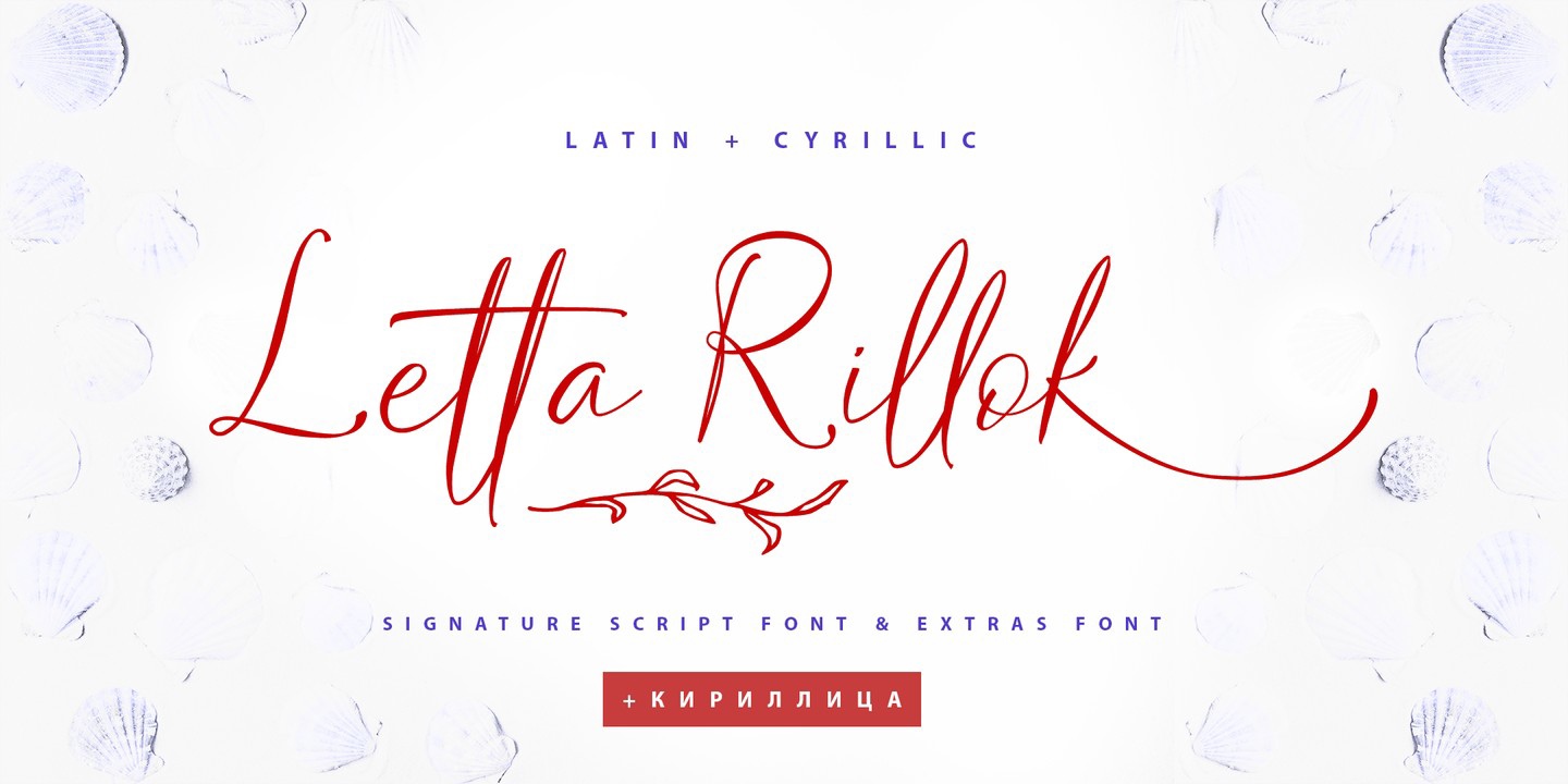 Letta Rillok Cyrillic Font preview