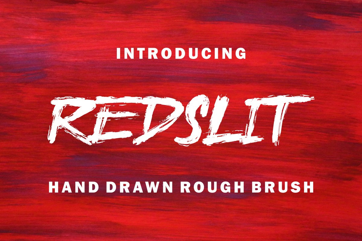 Redslit Font preview