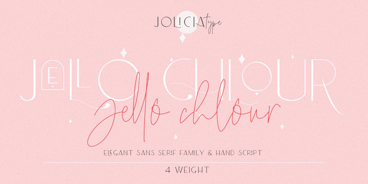 Jello Chlour Semi Bold Font preview