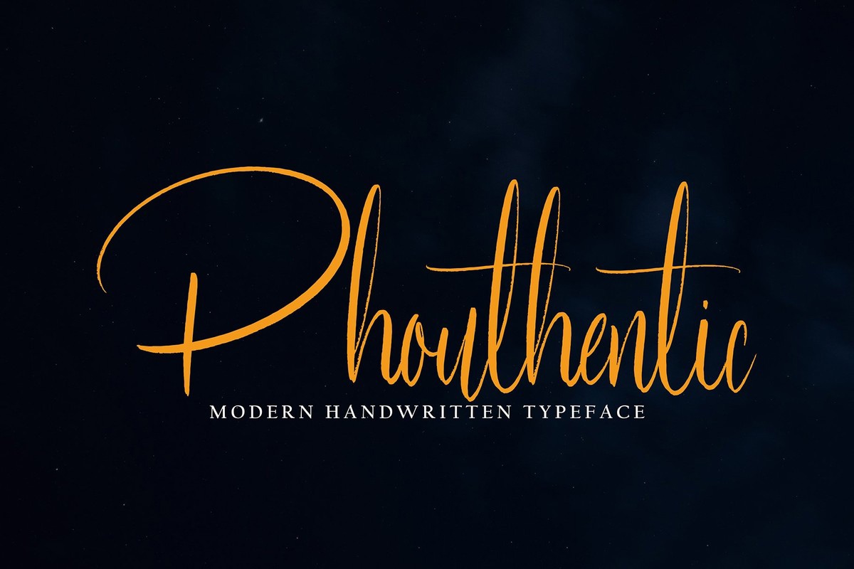 Phouthentic Font preview