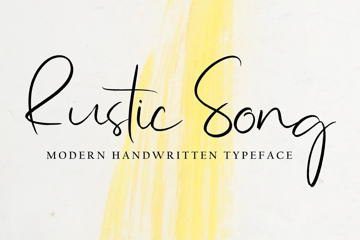 Rustic Song Font preview