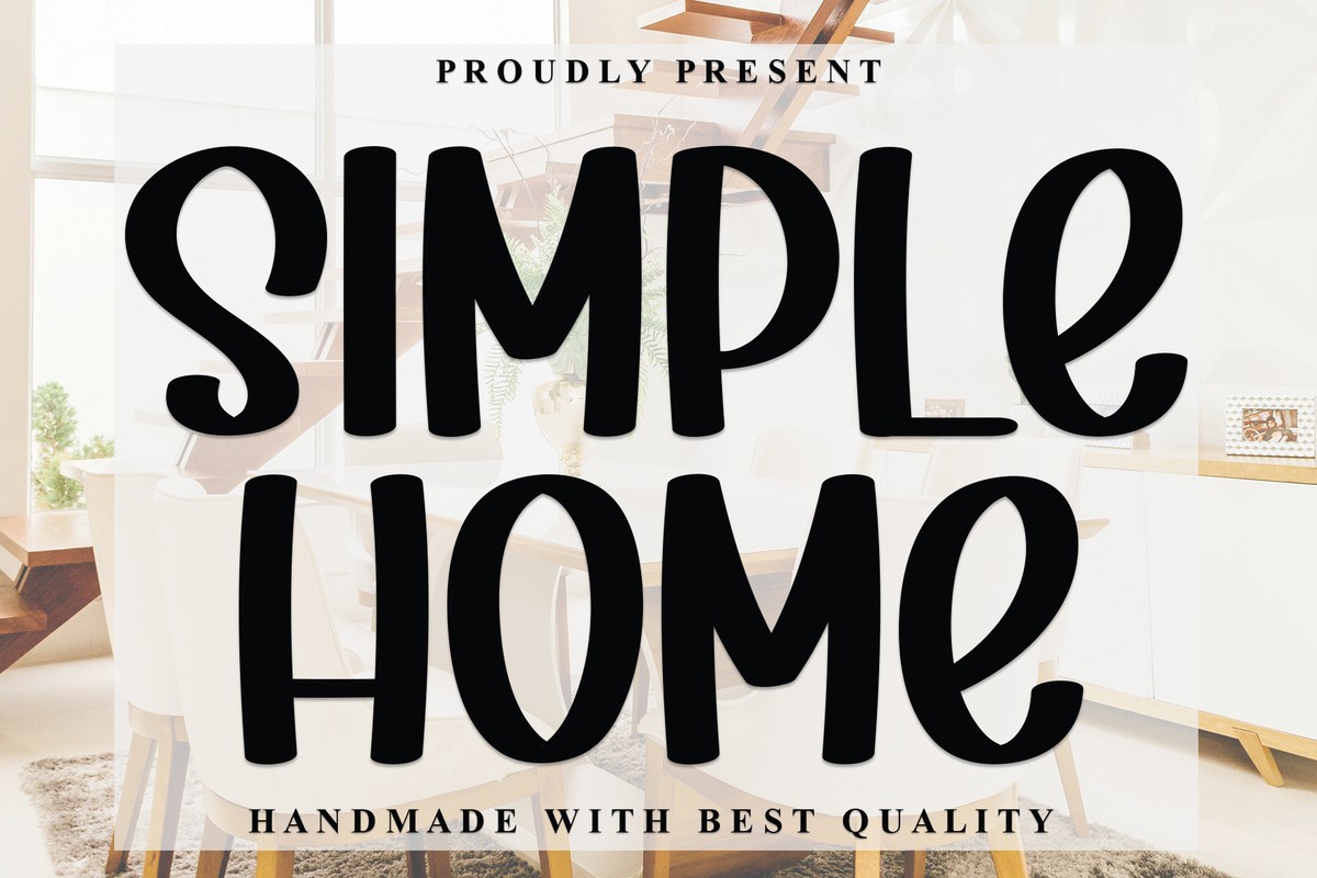 Simple Home Font preview