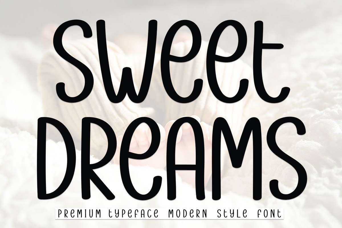 Sweet Dreams Font preview