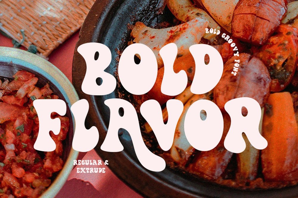 Bold Flavor Regular Font preview