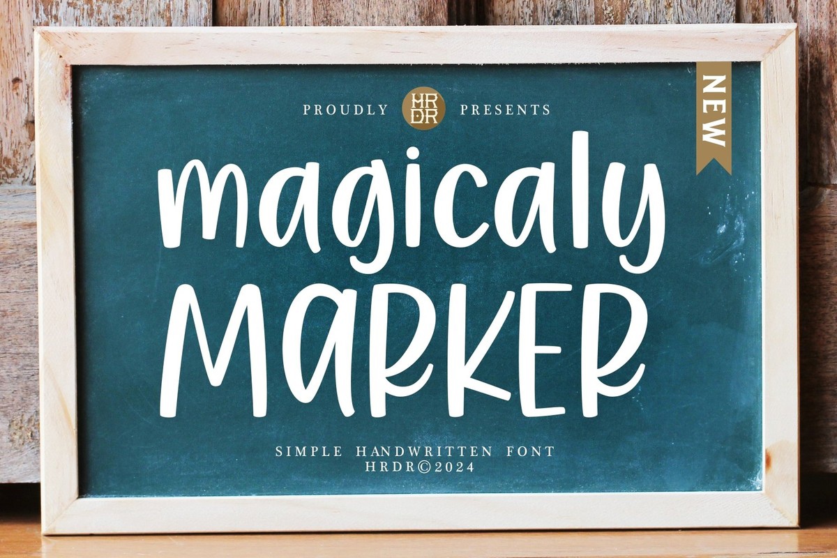 Magicaly Marker Font preview