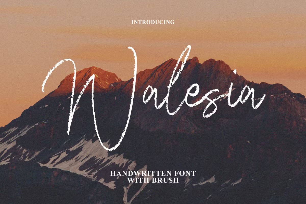 Walesia Signature Brush Font preview