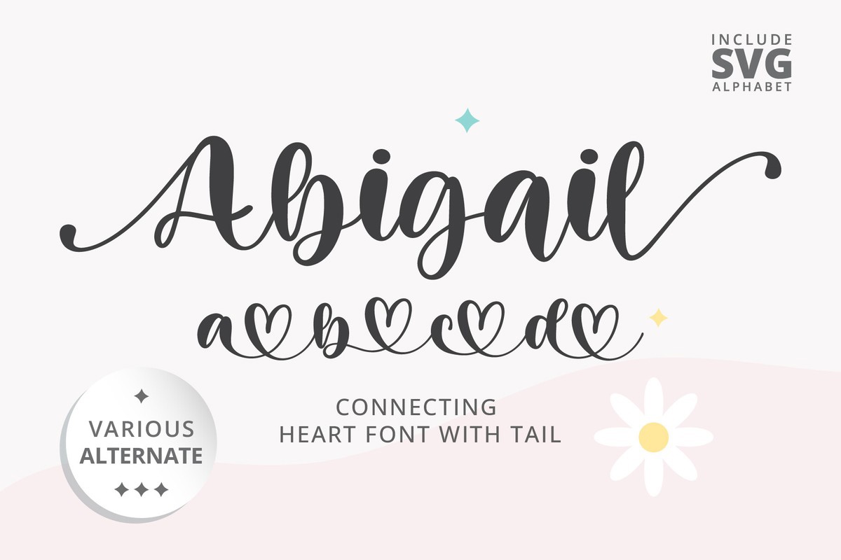 Abigail Regular Font preview