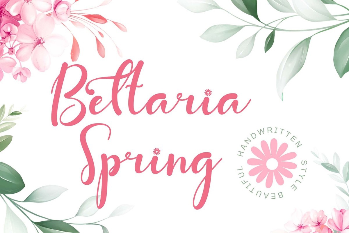 Bettaria Spring Font preview