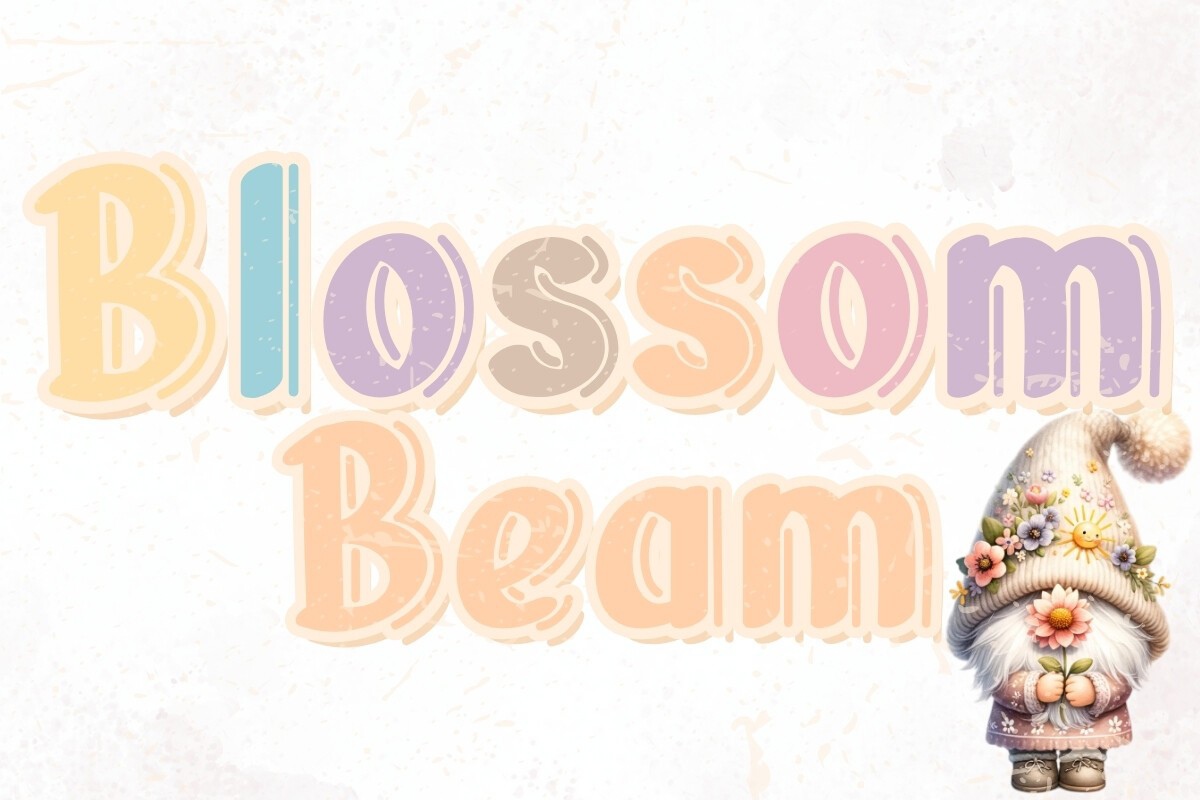 Blossom Beam Font preview