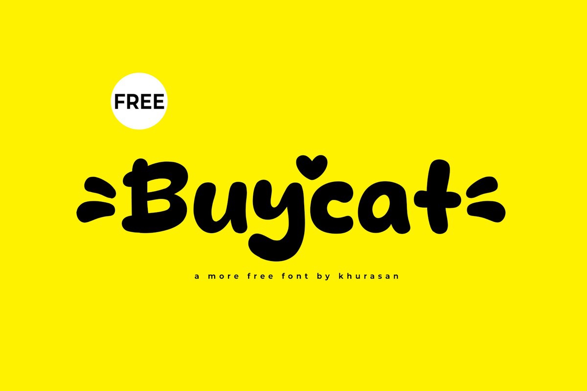 Buycat Font preview