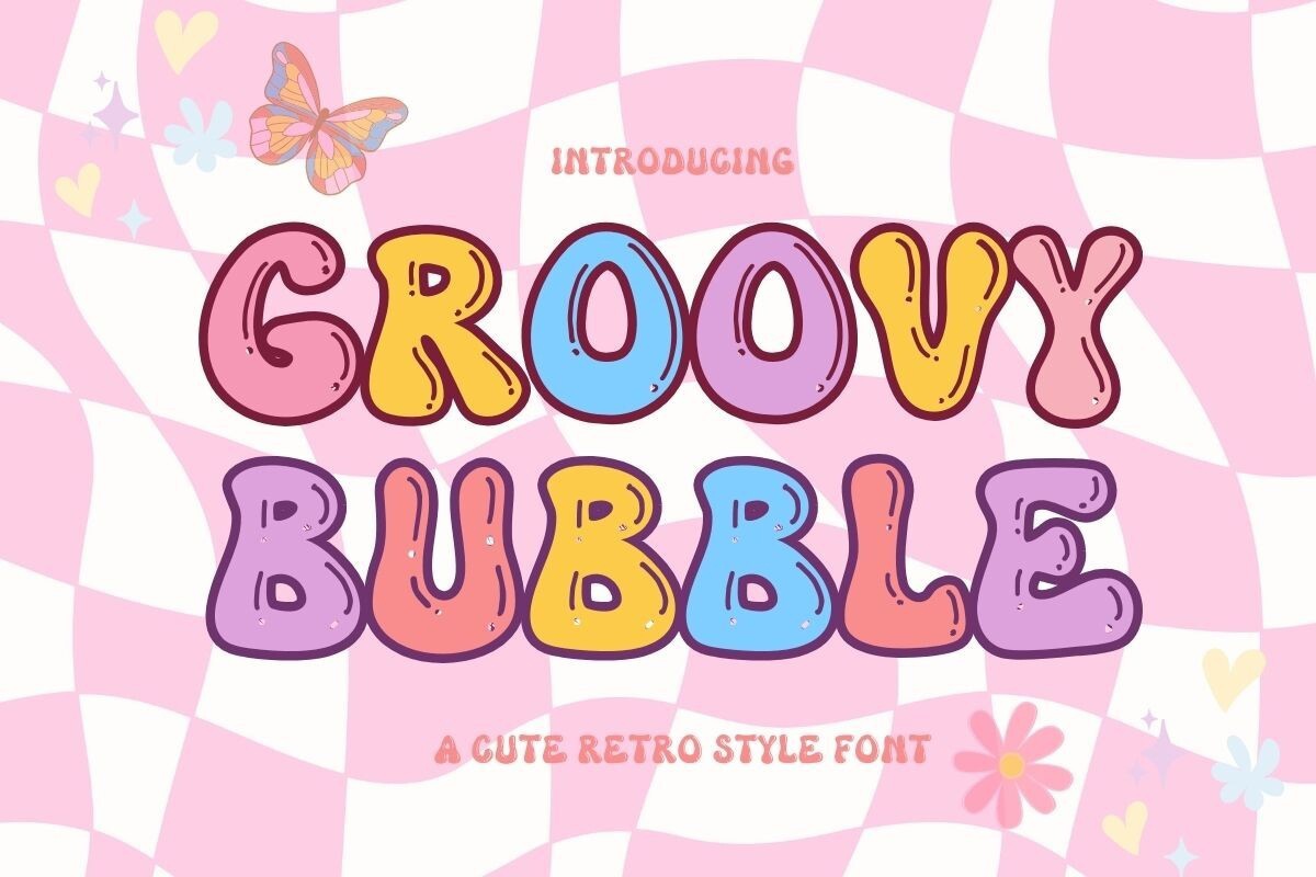 Groovy Bubble Font preview