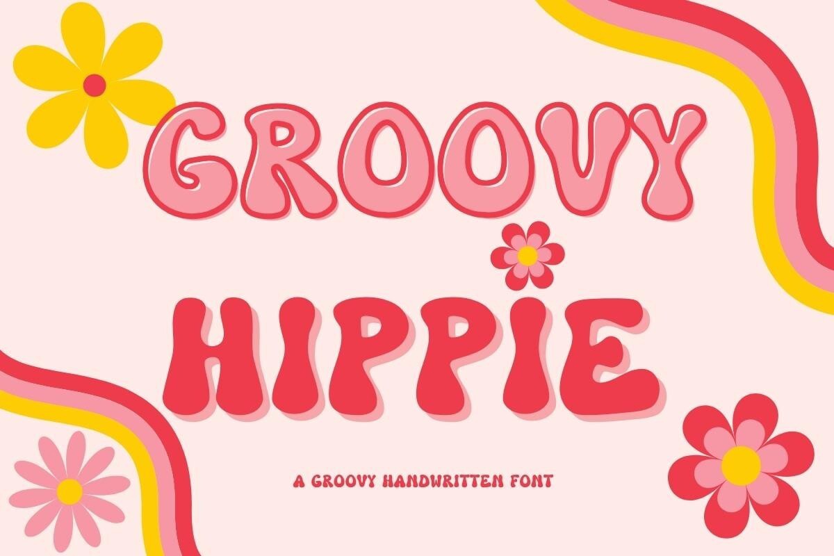 Groovy Hippie Font preview