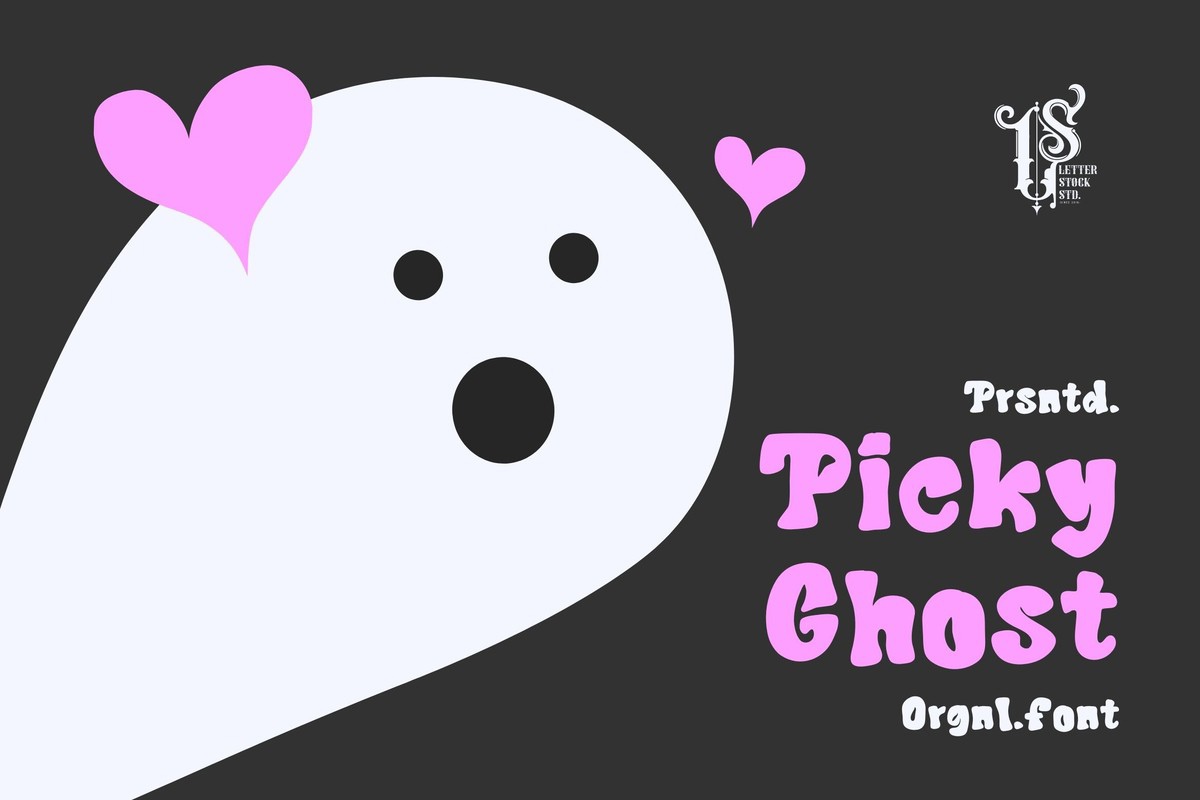 Picky Ghost Font preview