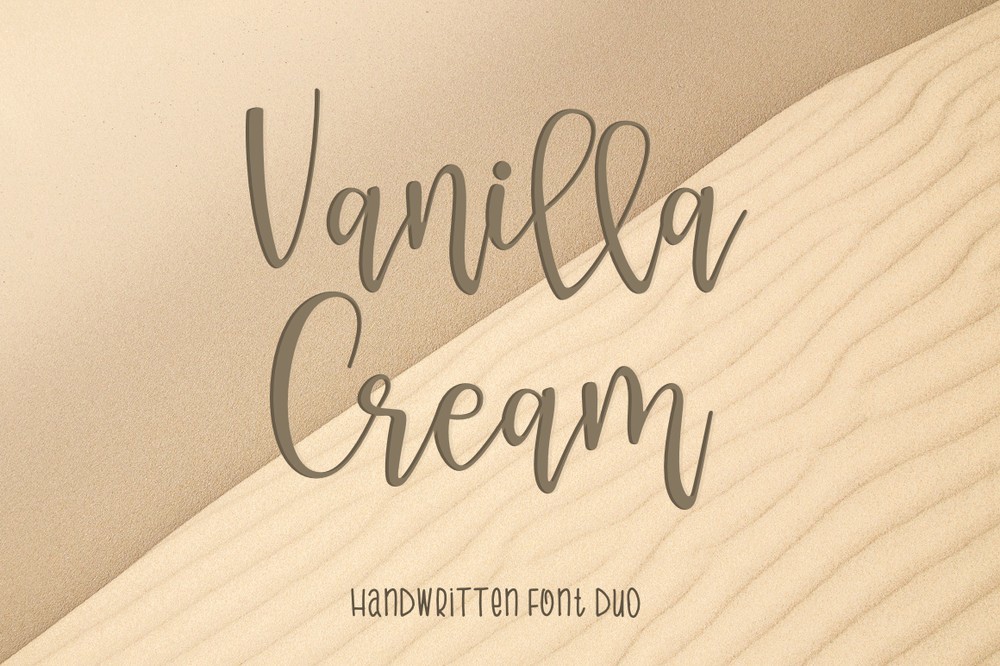 Vanilla Cream Font preview