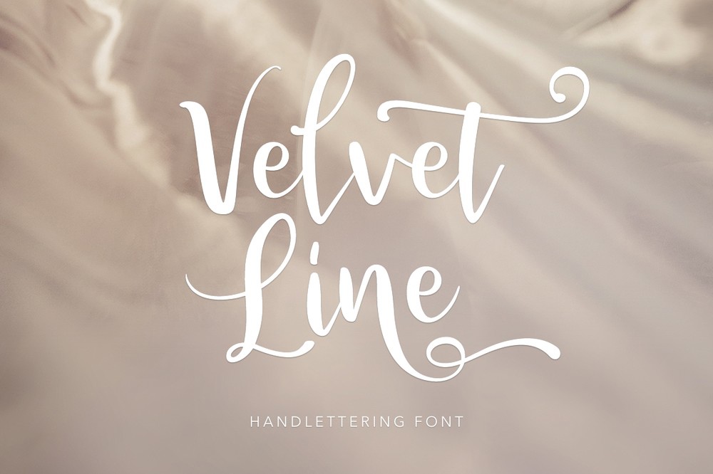 Velvet Line Font preview