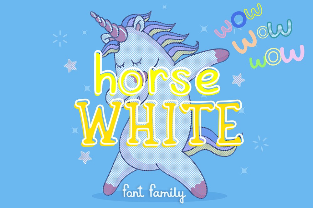 White Horse Regular Font preview