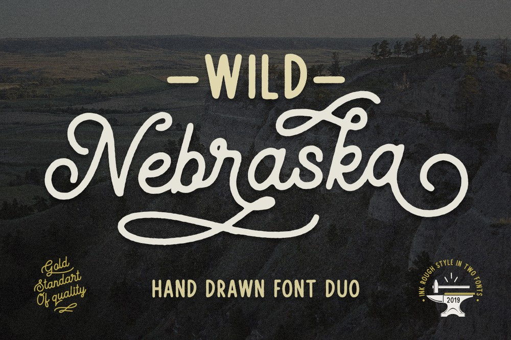 Wild Nebraska Font preview
