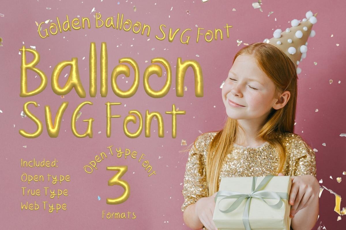 Golden Balloon Regular Font preview