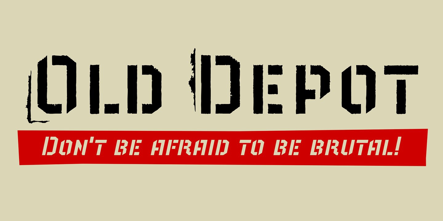Old Depot Font preview